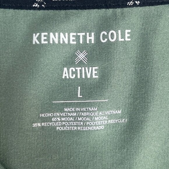 Kenneth Cole Activewear Tshirt Mens Large Green Short Sleeve - Picture 5 of 7